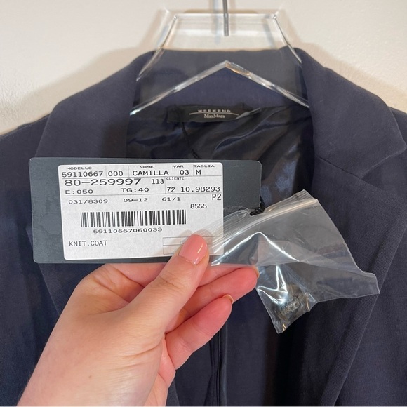NWT Max Mara Weekend camilla navy blazer double breast pockets size Medium - Picture 3 of 11